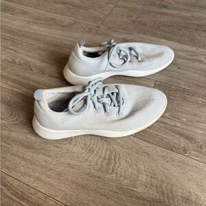 Allbirds blue wool runners size w9x running shoes sneakers merino wool